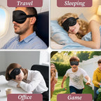 20 Pieces Silk Sleep Mask with Adjustable Strap, Women Men - Image 5