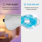 ASUTRA Silk Eye Pillow for Sleep, Weighted Eye Mask, Meditation & Light - Image 7
