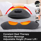 3 in 1 Back Massager, Electric Lumbar Support Pillow Heat Vibration Massage - Image 3
