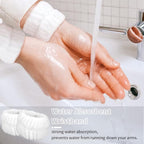 WHAVEL 6PCS Spa Headband and Wristbands Set, Face Wash Headband Wrist Bands - Image 3