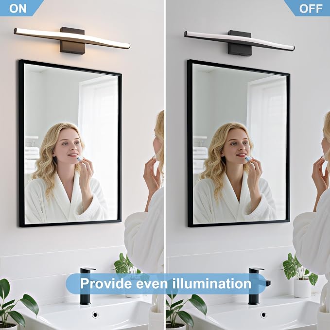 Modern Bathroom Vanity Light 24 inch, Dimmable 5CCT Led Bathroom Light Fixture - Image 7