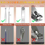 Manicure Set 16 In 1 Professional Stainless Steel Pedicure Kit Toenail Clippers - Image 5