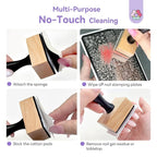 SAVILAND Nail Cleaning Tool: No-Touch Nail Cleaner Tools Wood Stamp Set Nails - Image 4