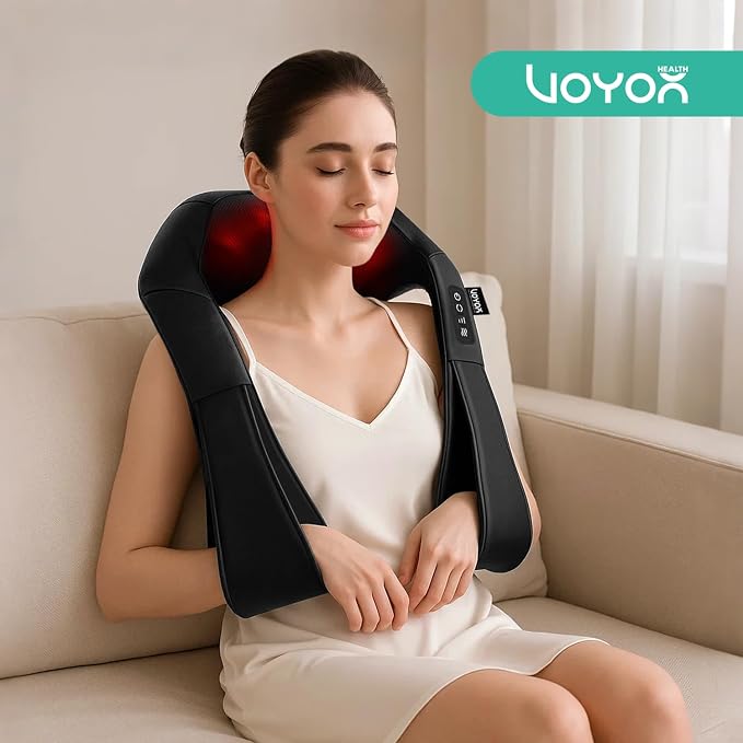 VOYOR-HEALTH Shiatsu Neck and Back Massager, Electric Deep Tissue 4D Kneading - Image 7