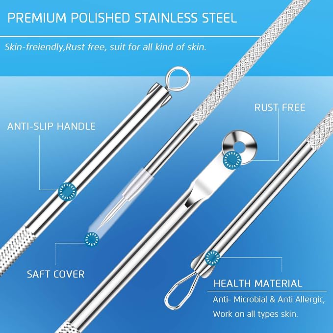 Best Blackhead Remover, Acne Whitehead Removal Kit, Pimple Comedone Extractor - Image 4