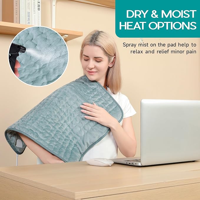 Heating Pad for Period Cramps, Electric Heating Pad for Neck & Shoulders & Back - Image 5