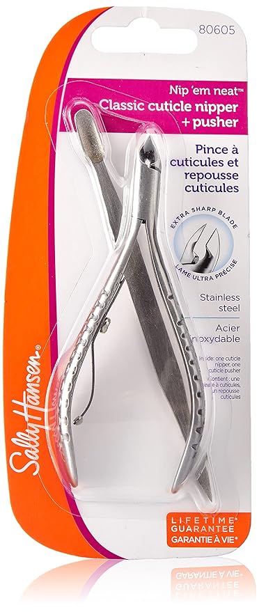 Sally Hansen Beauty Tools, Nip'em Neat-Cuticle Nipper, Half Jaw, Cuticle Cutter by SallyHansen