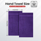 Infinitee Xclusives Purple Hand Towels - Image 3