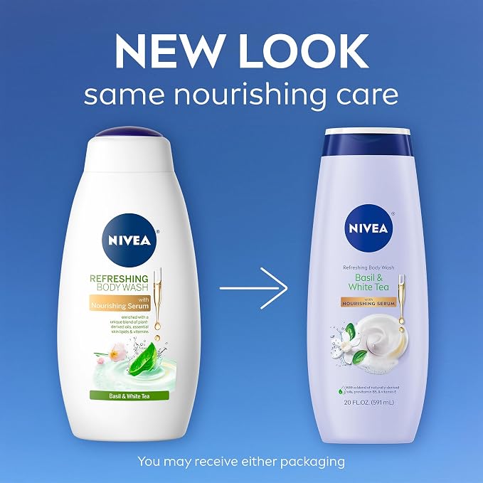 NIVEA Refreshing Basil and White Tea Body Wash - Image 2