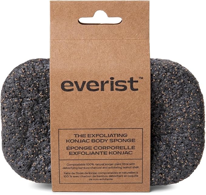 Everist The Exfoliating Konjac Body Sponge, Compostable Bath Sponge by Everist
