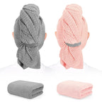 BEoffer 2 Pack Microfiber Hair Towel by BEofferDirect