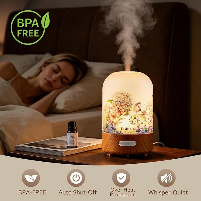 Essential Oil Diffuser for Home, Ultrasonic Cool Mist Air Aromatherapy - Image 3