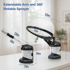 Hair Steamer Kingsteam 2 in 1 Ozone Facial Steamer, Design - Image 9