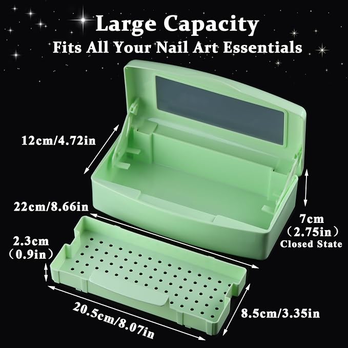 Nail Tool Sterilizer Box Plastic Disinfectant Container - Image 3