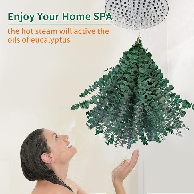 30 Pcs Eucalyptus for Shower, Dried Hanging Bundle -17in Real Eucalyptus Stems - Image 2