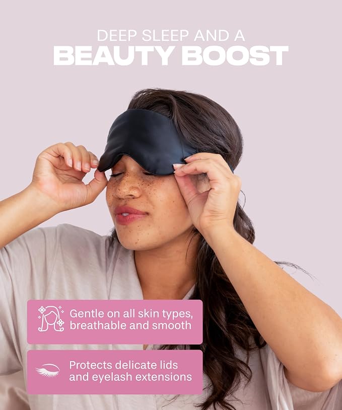 SUNDAYSILKS™ Exclusive Mulberry Silk Sleep Mask | Soft Eye Covers, and - Image 5