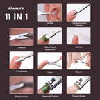 FAMILIFE Manicure Set, Nail Clippers Set Professional Manicure Kit 11 in 1 - Image 6