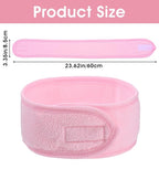 3 Pack Face Wash Headband, Adjustable Spa Headbands - Image 2
