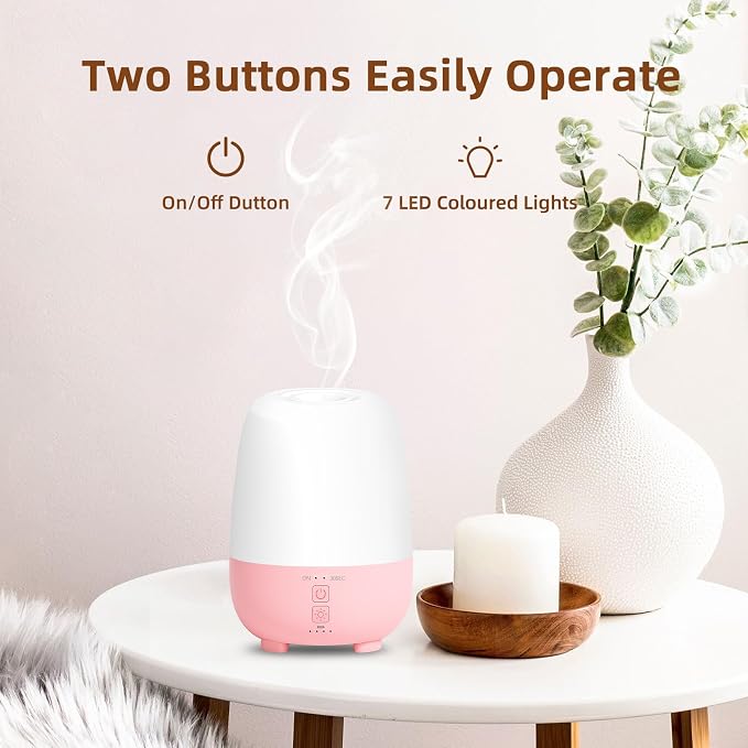 SEEDSEEL Cordless Essential Oil Diffuser 150ML, Rechargeable Battery, 7H Runtime - Image 6
