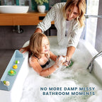 Bathtub Splash Guard for Tub, Silicone Bathtub Caddy Tray - Image 2