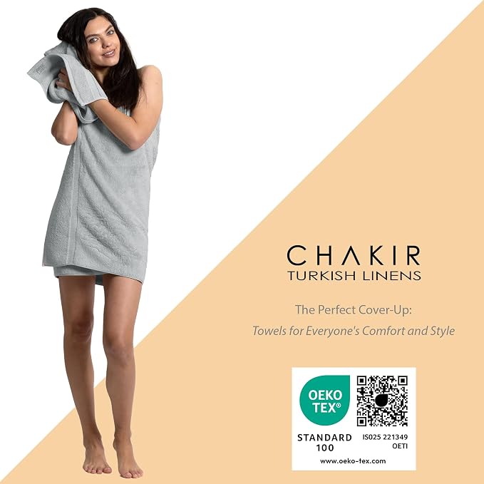 Chakir Turkish Linens Luxury Spa and Hotel Quality Premium Cotton 6-Piece Towel - Image 3