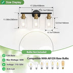 Zarbitta 3-Light Bathroom Light Fixtures, Modern Vanity Light - Image 7