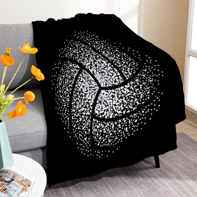 Volleyball Blanket Gift for Boy Girl, Volley Ball Sport Throw Lightweight Super - Image 3