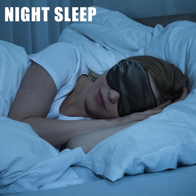 Xtinmee 30 Pieces Silk Sleep Mask Silk Eye Mask - Image 5