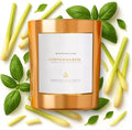 Benevolence LA Lemongrass & Basil Wood Wick Candles | Soy Christmas Scented by BenevolenceLA