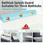 Bathtub Splash Guard for Tub Kids - 31IN Silicone Splash Guard - Image 5