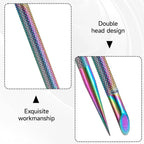 2Pcs Stainless Steel Cuticle Pusher Portable Nail Cleaner Remover Dead Skin - Image 3