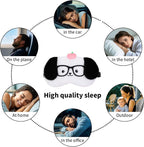 PERFECTSIGHT Sleep Eye Masks, Cute Plush Sleep Eye Cover Lightweight Adjustable - Image 7
