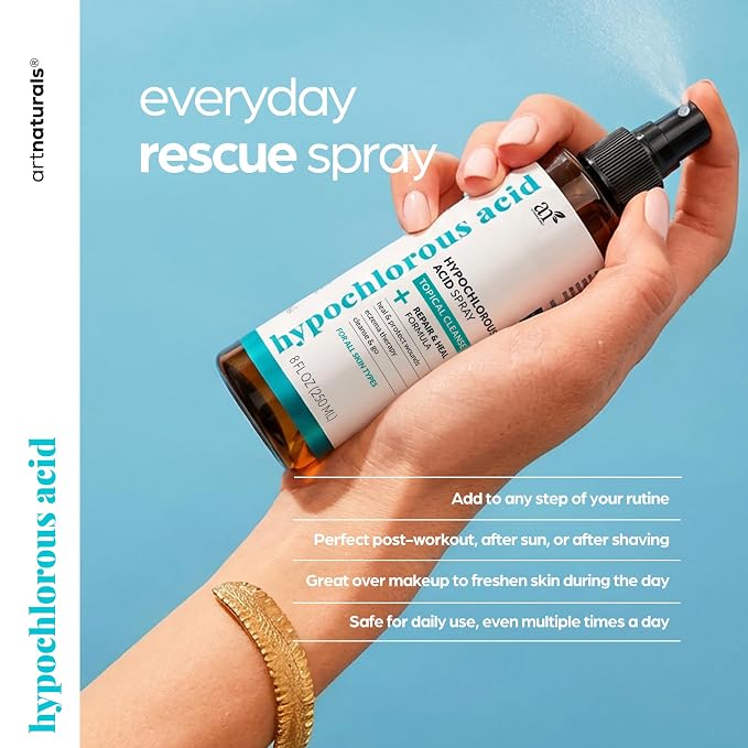 Artnaturals Hypochlorous Acid Face & Skin Spray – Gentle Daily Facial Mist - Image 3