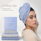 Microfiber Hair Towel Wrap Turban - Image 3