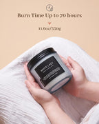 M&SENSE Jasmine & Clean Cotton Spring Scented Candle, 11.6oz Aromatherapy Gifts - Image 4