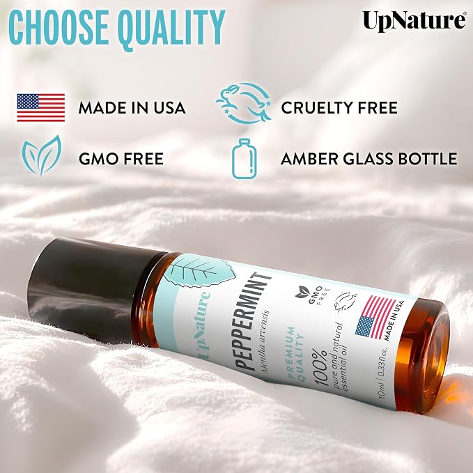 UpNature Peppermint Oil Roll On – 100% Natural Nausea & Morning Sickness Relief - Image 6
