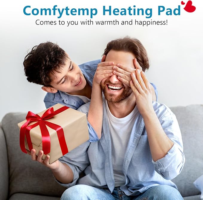 Comfytemp Weighted Heating Pad for Back & Period, Birthday Gifts for Women Men - Image 8