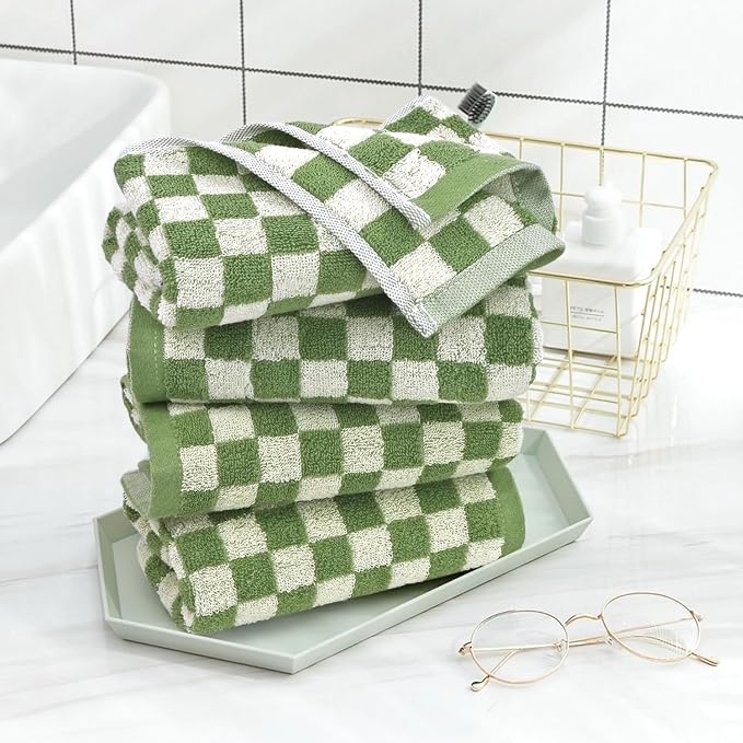 Jacquotha Green Hand Towels for Bathroom Set of 4 - Image 6