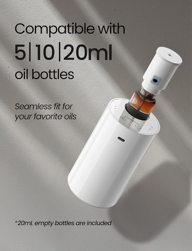 Waterless Essential Oil Diffuser, Portable Aromatherapy Diffuser - Image 6