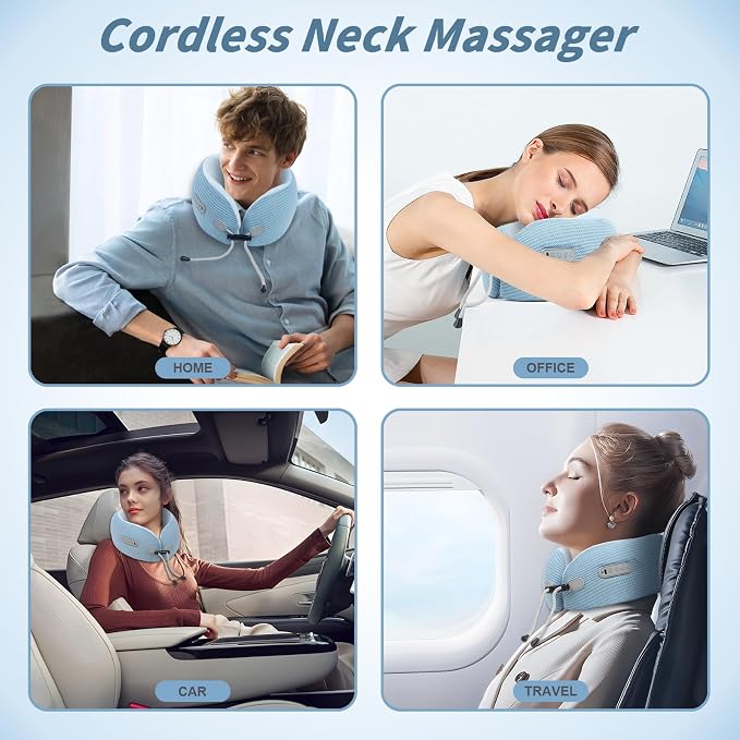 Electric Neck Massager, Portable Travel Pillow - Image 7