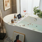 Bathtub Caddy Tray for Luxury Bathroom Bath tub Table Caddy Tray Shelf for by MUYEDRAIN