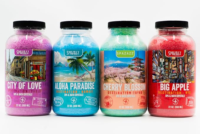 Hot Tub & Spa Aromatherapy Bath Salt Crystal Scents Spazazz Destinations - Image 8
