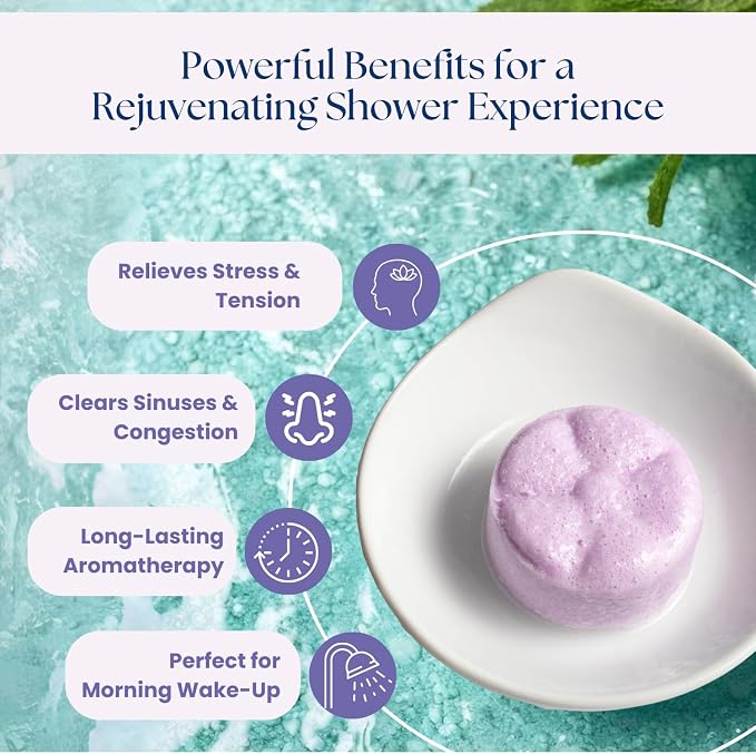 TLG Slumbers Shower Steamers Aromatherapy 7 Pack – USA Made - Image 3