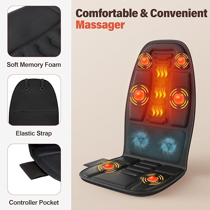 Back Massager with Heat, Cooling Back Massager - Image 5