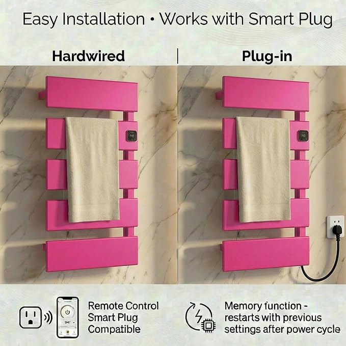 Electric Towel Warmer, Heated Towel Rack - Image 5