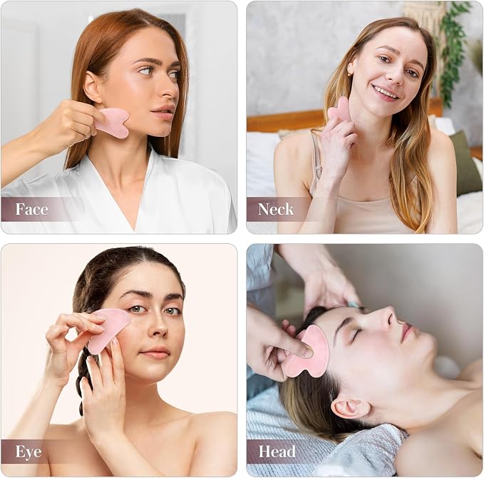 Gua Sha Facial Tools Guasha Tool Gua Sha Jade Stone - Image 4