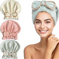 Jseng Microfiber Hair Towel Caps by Jseng