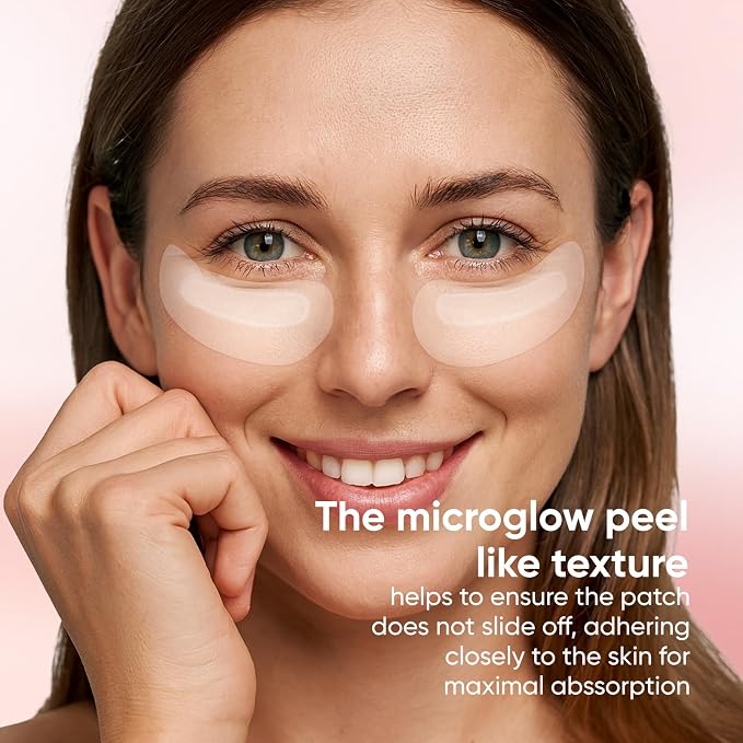 MicroGlow Eye Patches, Under Eye Patchs Hyaluronic Acid Eye Mask - Image 7