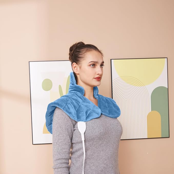 Ambershine 19''x24'' Weighted Neck & Shoulder Heating Pad, 2.5lbs - Image 6
