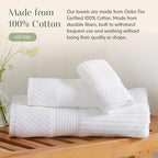 Springtree Home 100% Cotton Bath Towel Set of 4 | Super Soft & Absorbent - Image 5